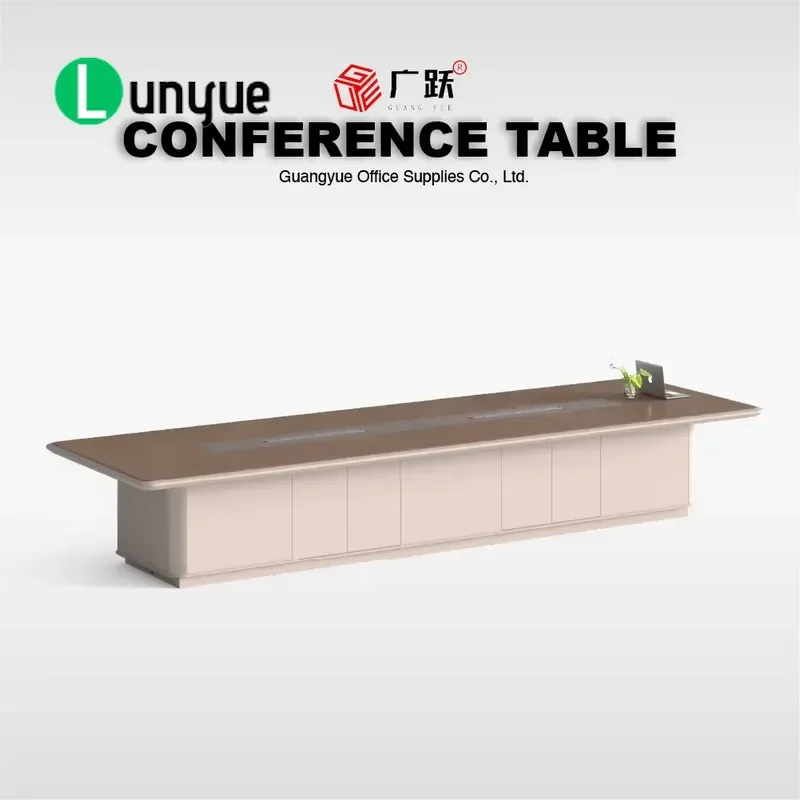 Modular Conference Table with Embedded Power System Office Furniture for Meeting Rooms Business Projects Integrated Charging