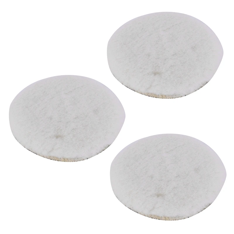 3X Car Van Valeting Polisher Buffer Lamb Wool Polishing Pad 6 Inch