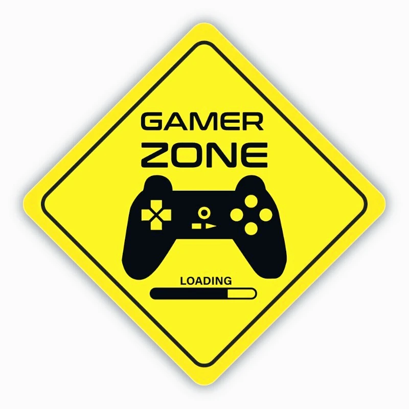 

Наклейки для украшения автомобиля, геймерская зона, загрузка виниловой наклейки, наклейка на бампер, 20 см, ПВХК