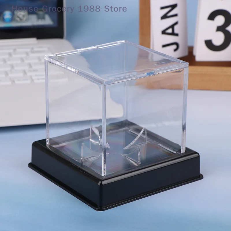 Acrylic Baseball Display Case For Any Baseball Display Case Home Display Flannel Decorated Bottom Souvenir Storage Box ﻿