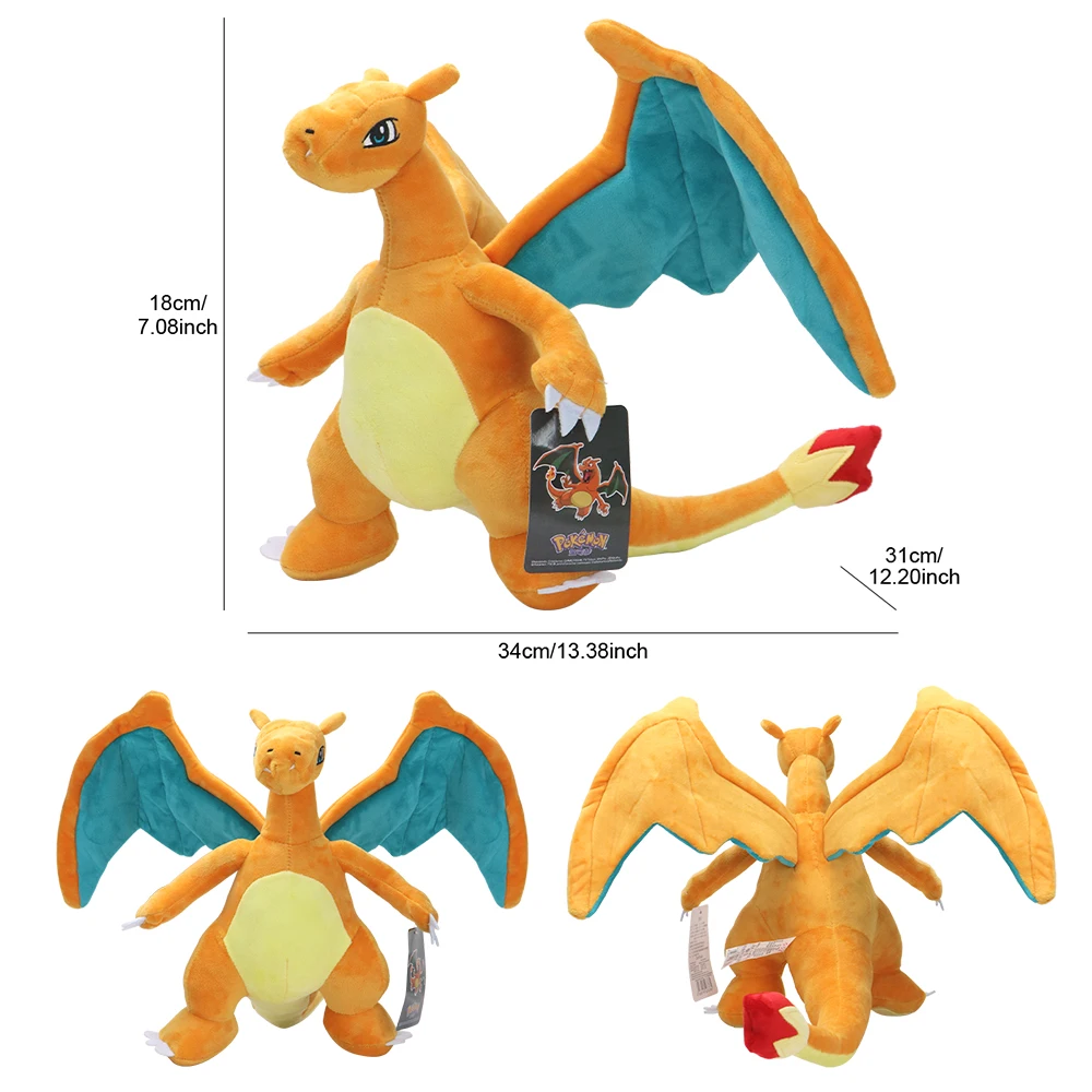 Neues Pokemon Plüschtier Alolan Vulpix Ninetales Sprigatito Mimikyu Cubone Porygon Garchomp Lapras Porygon Gefüllte Peluche Puppe