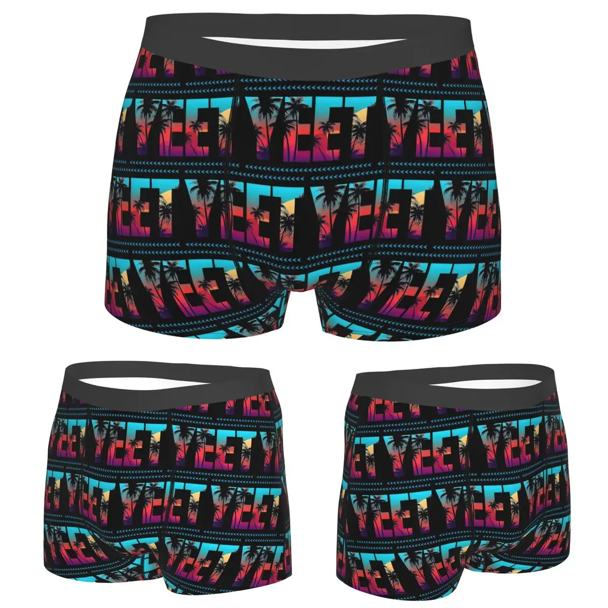 

Boxer Underpants Shorts Coconut Photo Jey Uso Yeet Panties Men Ventilate Underwear for Homme Man Boyfriend Gifts
