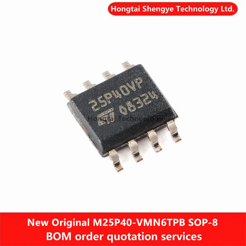 New Original 25P40VP SOP-8 M25P40-VMN6TPB 4Mb Serial Flash Embedded Memory IC Chip