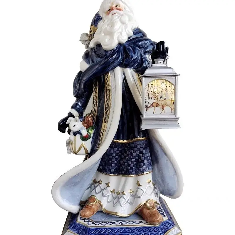 

Ceramic Santa Claus large ornament European living room character decoration