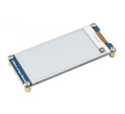 Modulo e-Paper Waveshare da 2.66 pollici, 296x152, Display E-Ink, nero/bianco