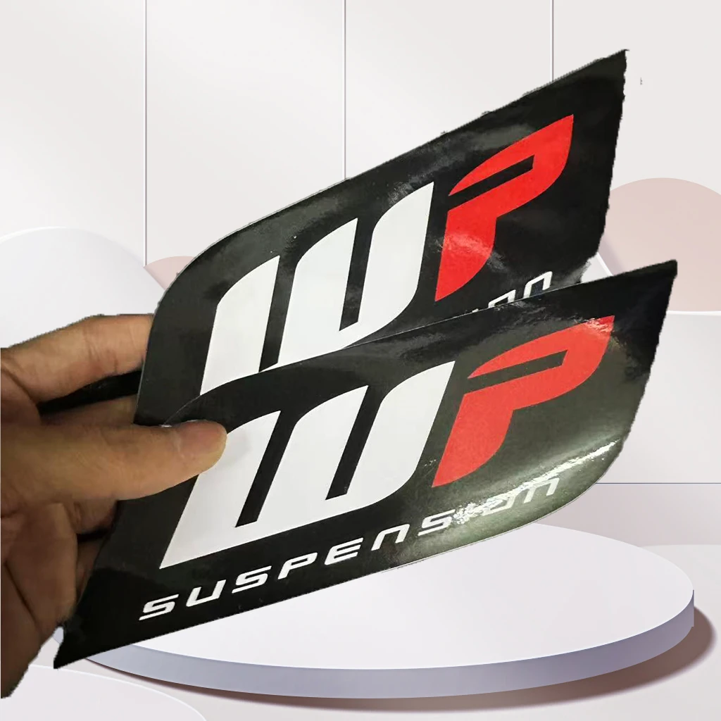 

2PCS Motorcycle Fork Stickers Motocross Decal for WP Vinyl Logo Durable Suspension Decals
