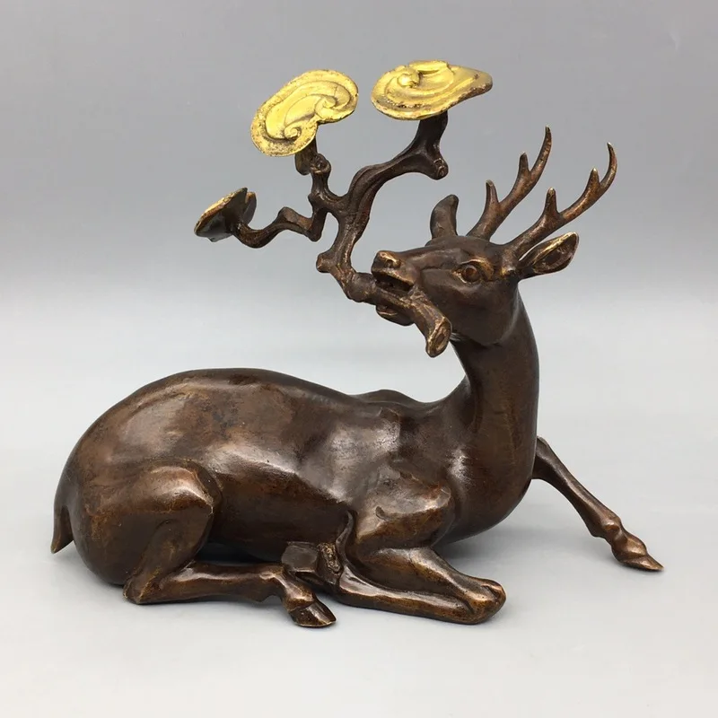 Copper deer ornaments, copperware, 