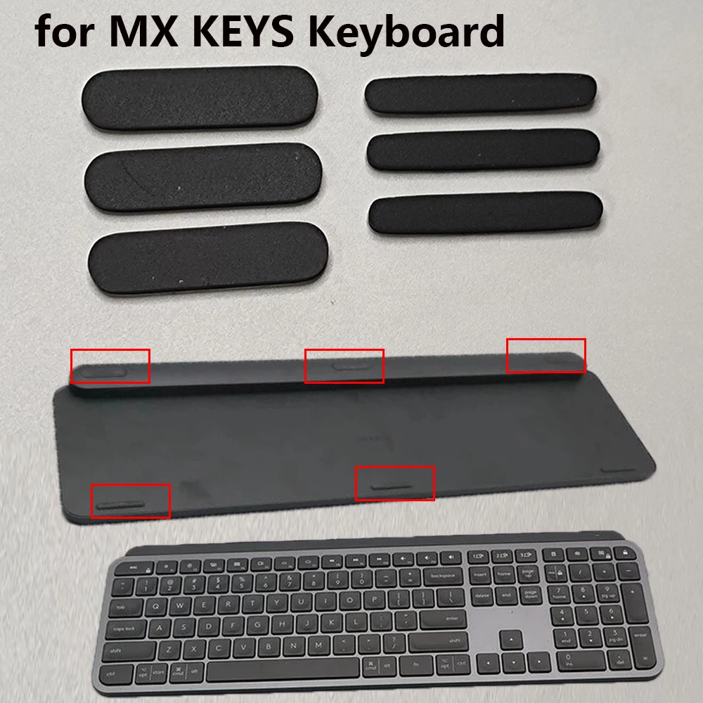 Keyboard Rubber Foot Pads for MX KEYS Feet Pads Replacement Anti-slip Base Mat Stickers Bottom Shockproof Keyboard Accessories
