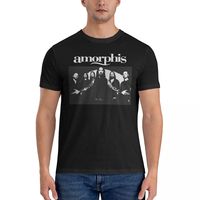 Elegy Heavy Metal Band T-Shirt Men Amorphis Cool Pure Cotton Tee Shirt Crew Neck Short Sleeve T Shirts Printing Tops