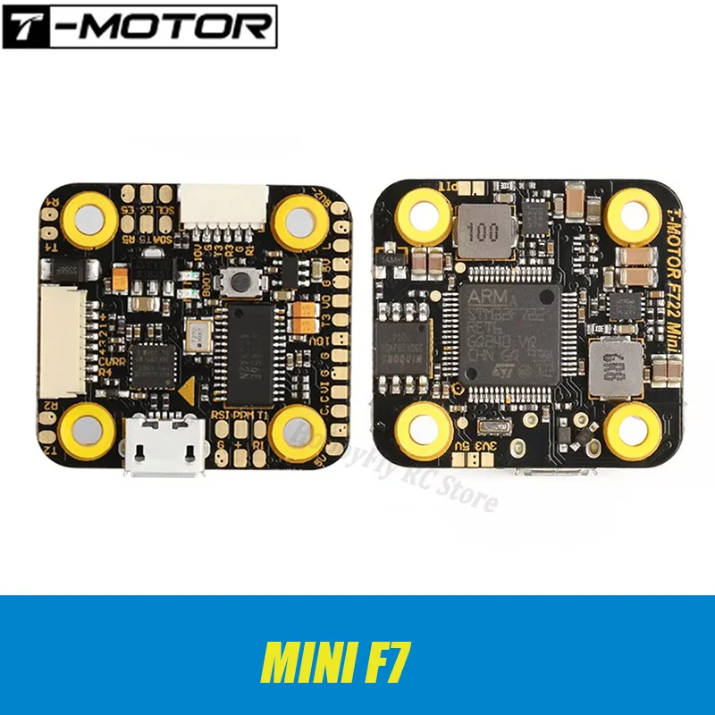 

Контроллер полета T-MOTOR MINI F7 STM32F722 BMI270 3 ~ 6S Lipo Поддержка OSD 20*20 мм Соответствие с F45A MINI 4IN1 ESC для FPV Drone