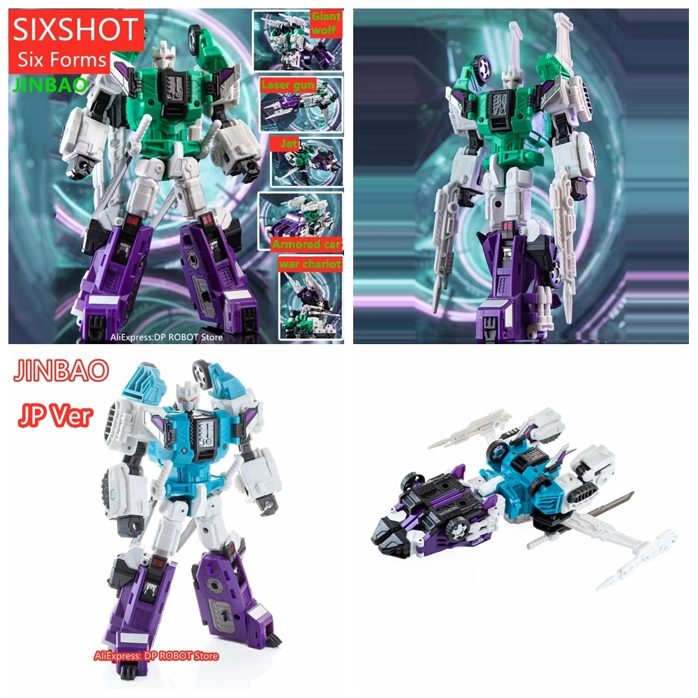 JINBAO-ألعاب شخصيات الحركة مع صندوق ، تحويل ، ستة شوت ، JP Ver ، نينجا من الدرجة السادسة ، ستة أشكال ، المحارب G1 ، في المخزون ، جديد