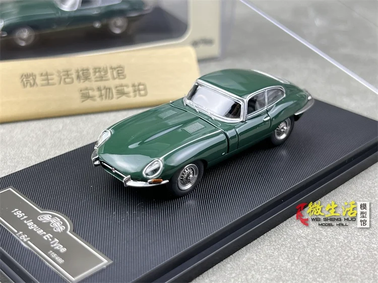 

Новый товар GFCC 1/64 1961 Jaguar E-Type Green, открытая версия, литье под давлением в коллекции 2023, подарок, масштабная модель автомобиля