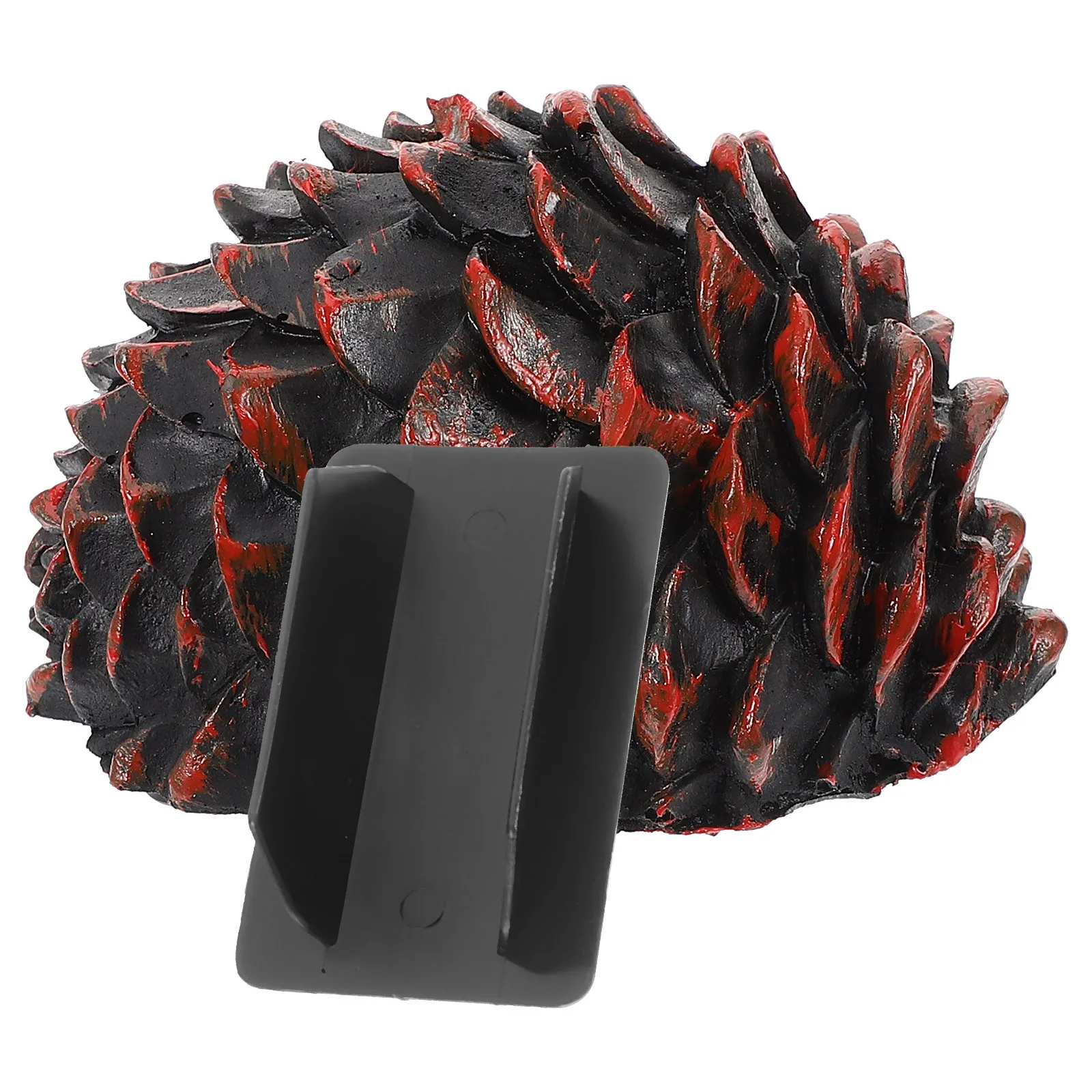 الراتنج الصنوبر المخروط مفتاح مخفي صندوق في الهواء الطلق مقاوم للماء حقيبة للتخزين لحامل أمان الحديقة #4