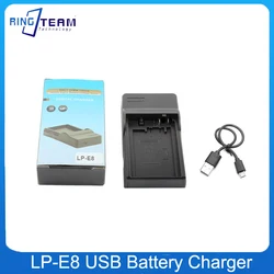USB Charger LP-E8 LP E8 LPE8 for Canon EOS 550D 600D 650D 700D Kiss X4 X5 X6i X7i Rebel T2i T3i T4i T5i Camera Battery