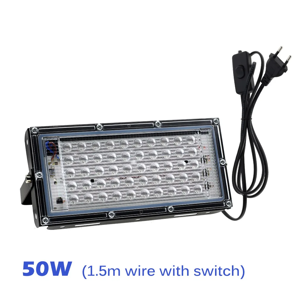 220V 50W 100W 200W 300W UV Led Floodlight Ultraviolet Led Stage Blacklight Effect Light Flood Lamp Disco Party Stage Backlight