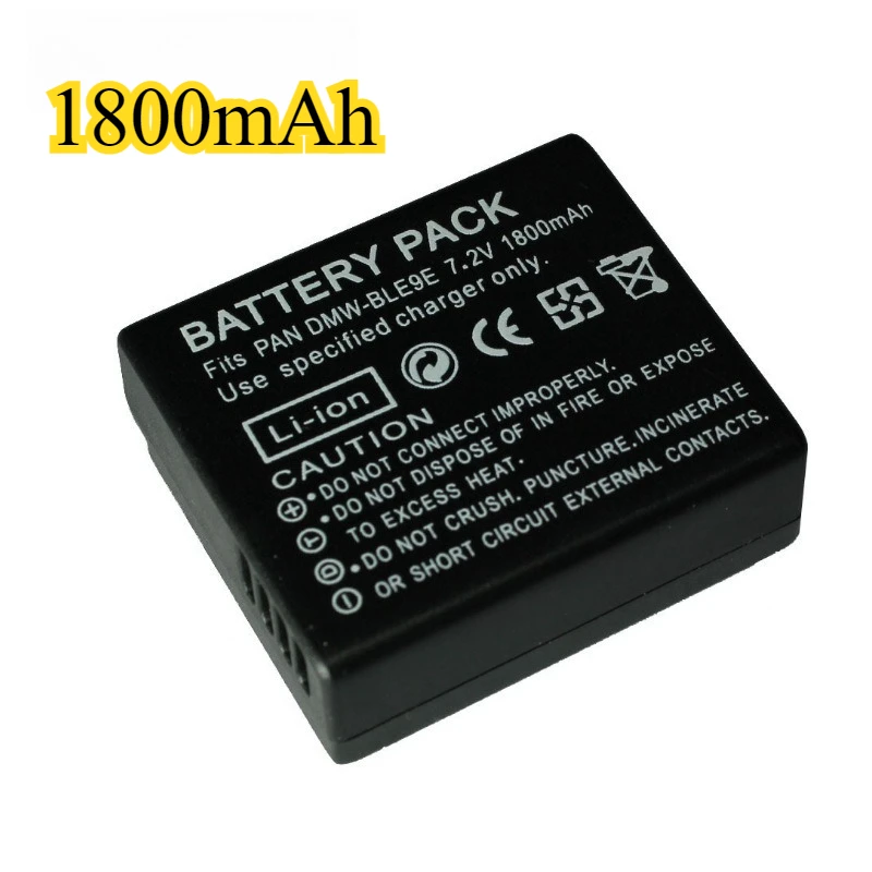 1800mAh DMW-BLE9E Battery Suitable for Panasonic Lumix Cameras Such As  DC-S5IIX  GH5S G100 G95 Including DMC-GX9 and DMC-GX85
