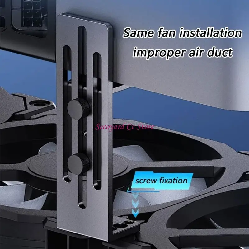 N3UC Computer Case GPU Support Frame Metal Construction Easy Setups Prevents Drooping