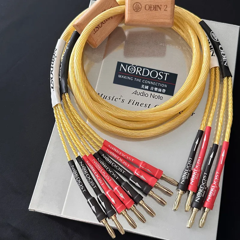 Nordost Odin 2 Sterling Silver  Speaker Cable Banana Plug 2 to 2 Single cable 2 to 4 Biwire HiFi Audio Loudspeaker Wire