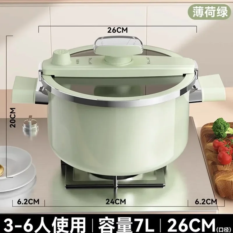 Enamel micropressure cooking pot cookware Non stick hot pot Multicooker pots for cooking Stainless steel hotpot pots and pans