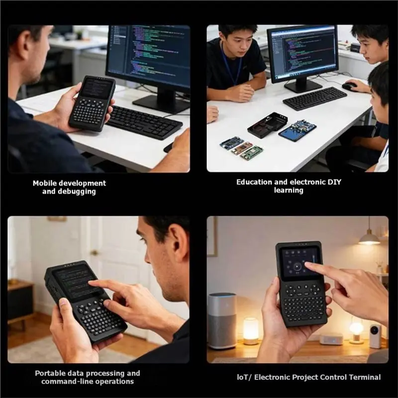 B29C-For Raspberry Pi Handheld Linux Terminal 3.5 Inch Touchscreen 640X480 Portable Development Console Without Battery view 5
