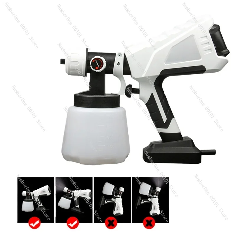 

1000W 900ML Electric Paint Spray Gun High Power Electric Paint Sprayer Household Wall Airbrush Paint Tools