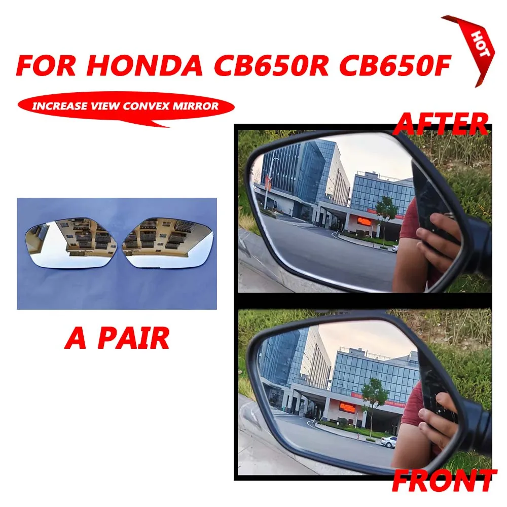 For HONDA CB650R 2019 - 2024 CB650F CB 650 R CB 650R 650F Accessories Convex Mirror Increase Rearview Mirrors Side Mirror View