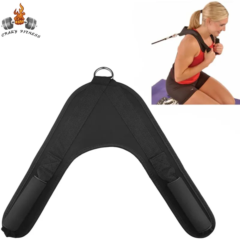 Nylon Fitness addominale Crunch cinghie Ab esercizio tirando imbracatura tracolla cintura casa bilanciere attrezzature da palestra accessori