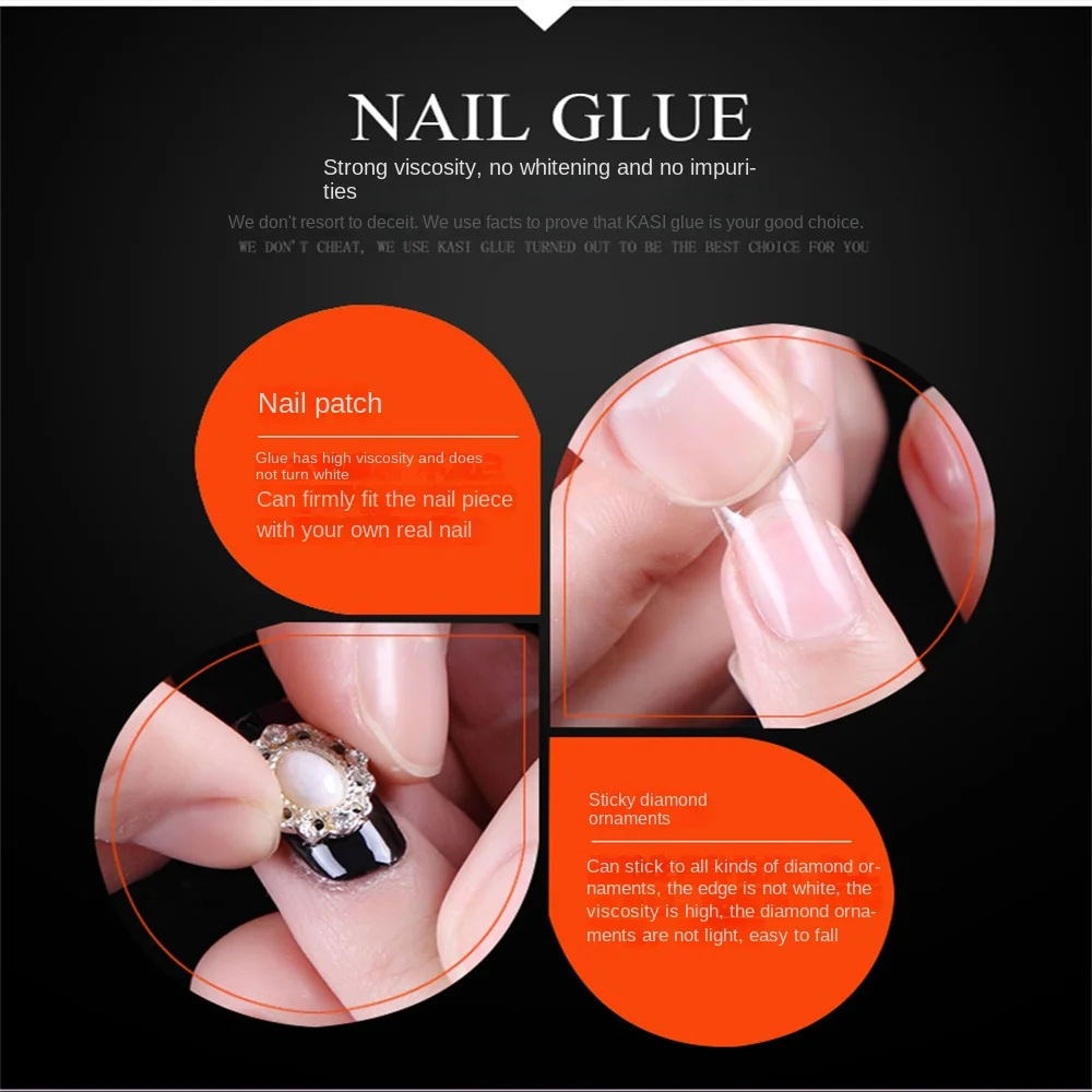 Nail Art Gel Super Strong Nail Glue Quick Drying Transparent Tool Brute Force Nail Art Rhinestone Gel Nail Point Drill Gel Brush