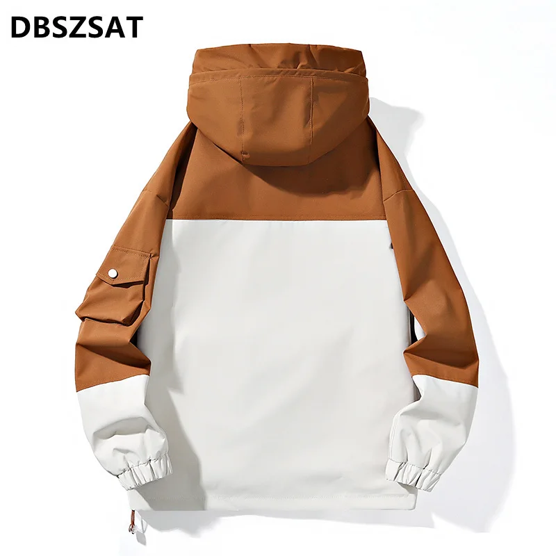 2025 White Jacket Men Spring and Autumn Lightweight Jackets Men Stand Collar Casual Coats Sports Style Men Clothing 2023