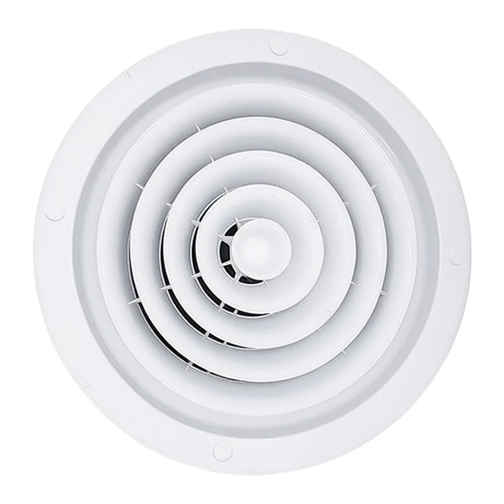 White ABS Toilet For Exhaust Vent with Optimized Aerodynamics for Quiet and Effective Bathroom Air Circulation