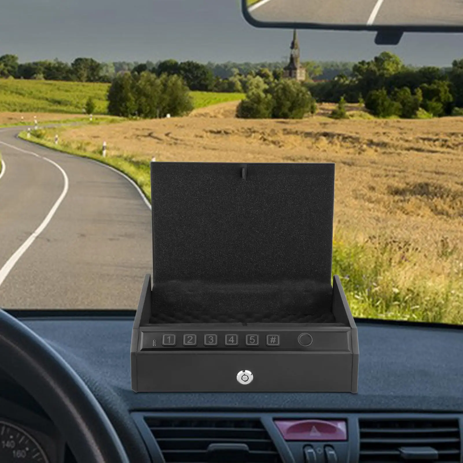 Portable Safe, Security Case, Quick Access Storage Box, Mini Insurance Storage