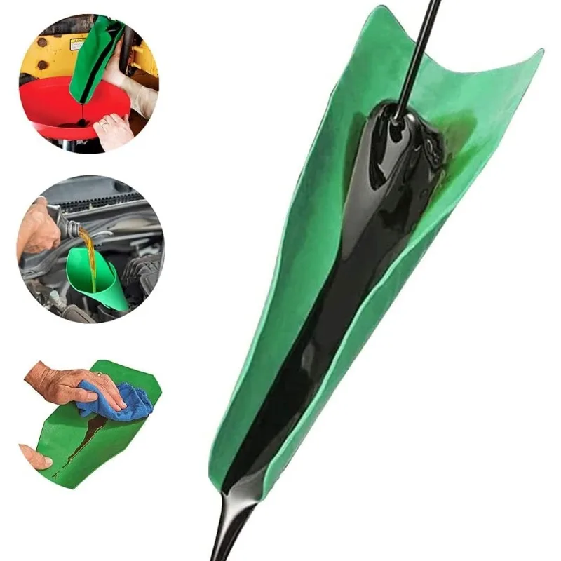 

Flexible Foldable Oil Drain Guide Tool Car Engine Oil Funnel Bendable Oil Guide Plate for Motorcycle Truck Auto Repair tool