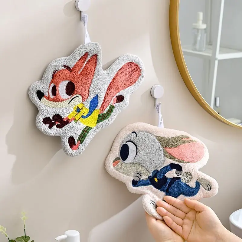 

Disney Kawaii Zootopia Judy Hopps Handkerchiefs Nick Wilde Cute Hanging Handkerchiefs Absorbent Handkerchiefs Anime Gift