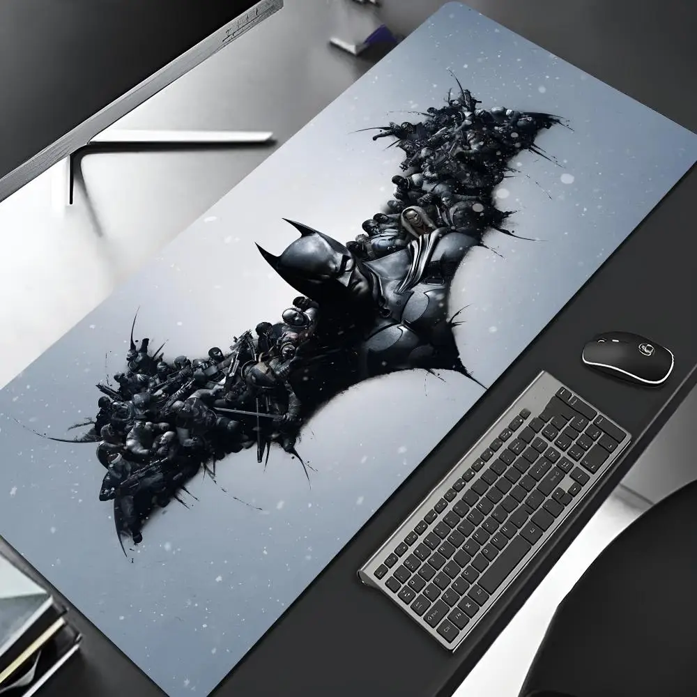B-Bat-manS Anime Logo Mouse Pad Cartoon Lockedge Large Gaming Pad Computer Gamer Keyboard Mat Desk Mousepad PC Desk Pad