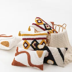45x45cm Coffee Bohemian Throw Pillow Cover Living Room Sofa Cushion Cover Window Home Decoration Pillowcase