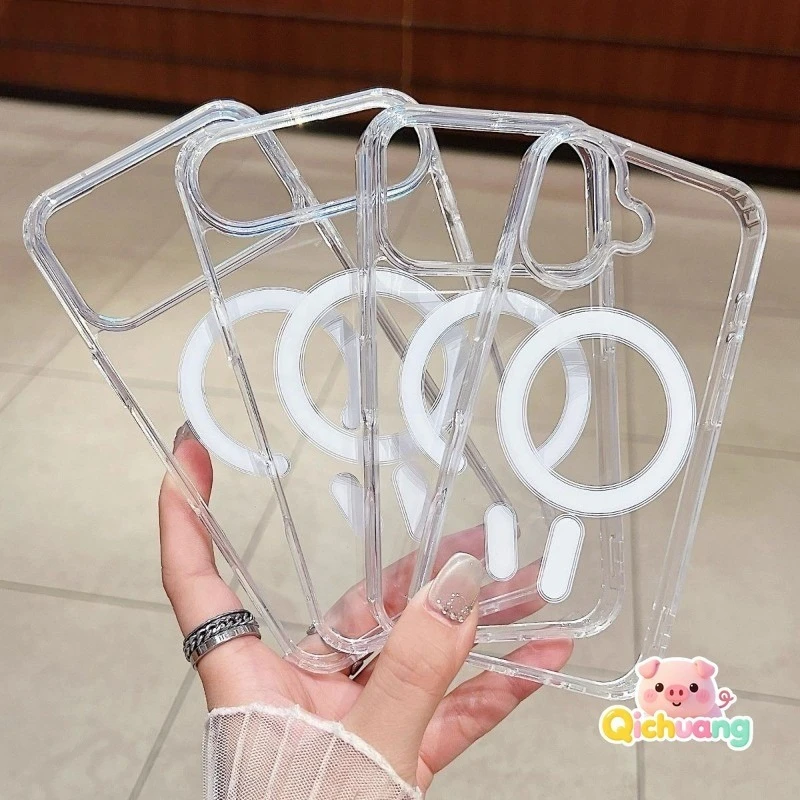 

Transparent Magnetic Phone Case For Xiaomi Mi 11 10 Pro Ultra 11i 11X 10S 10T 10T 9T Pro 9 Lite 8 Mi 6X 5X A3 A2 A1 Mix 4 Cover