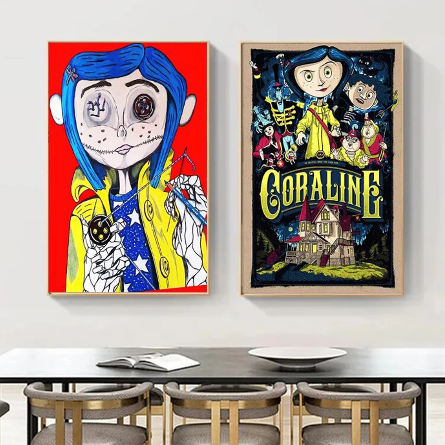 Diy Horror Movie Coraline Diamond Painting Halloween Cartoon Girl With Black Cat Embroidery Cross Stitch Kids Gift Home Decor