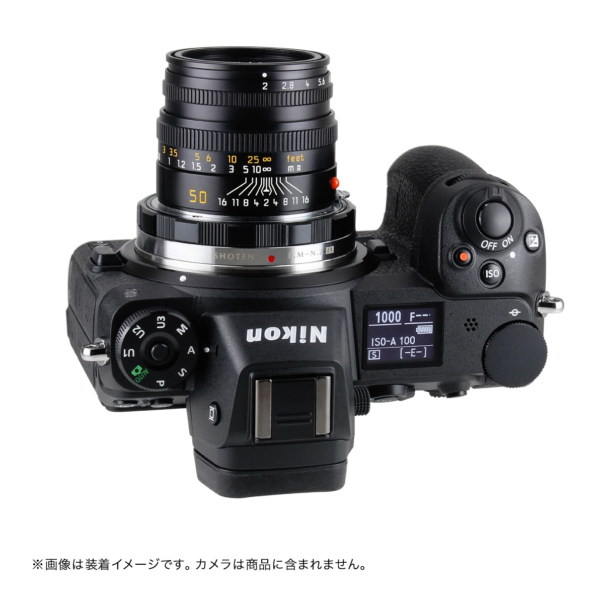 Imagem -04 - Adaptador de Lente Shotten lm para nz ex Leica m vm zm para Nikon z zf Zfc Z30 z5 Z50 z6 z7 Z6ii Z7ii z8 z9 Câmera