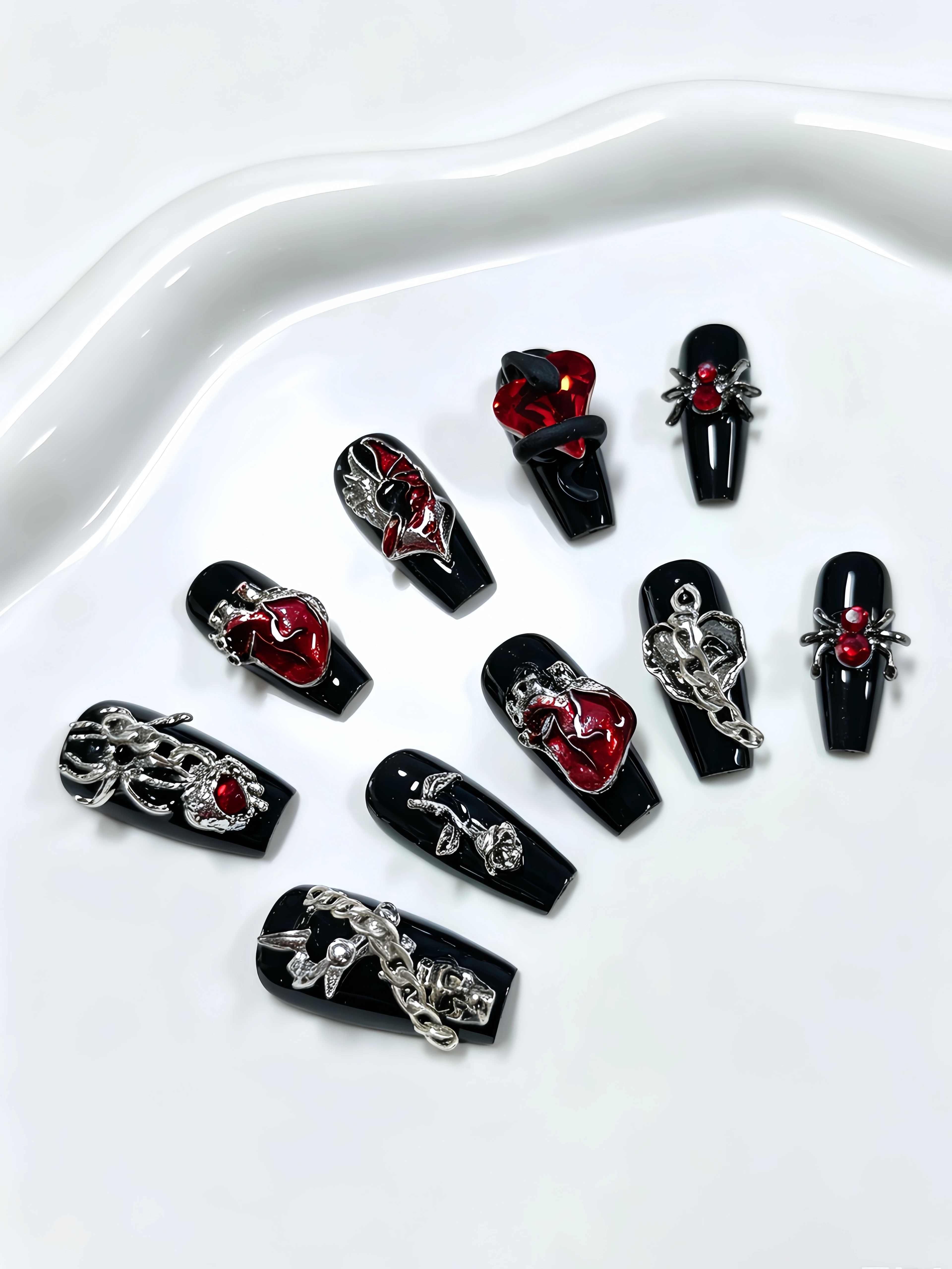10 Uñas Postizas Largas Trapez - Photography Date reseña y precio