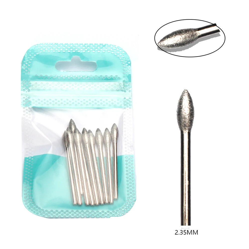 10 stücke Diamant Fräser Nagel Bohrer Set Für Maniküre Zubehör Pediküre Elektrische Maschine Nagel Bit Pinsel Grat Werkzeuge