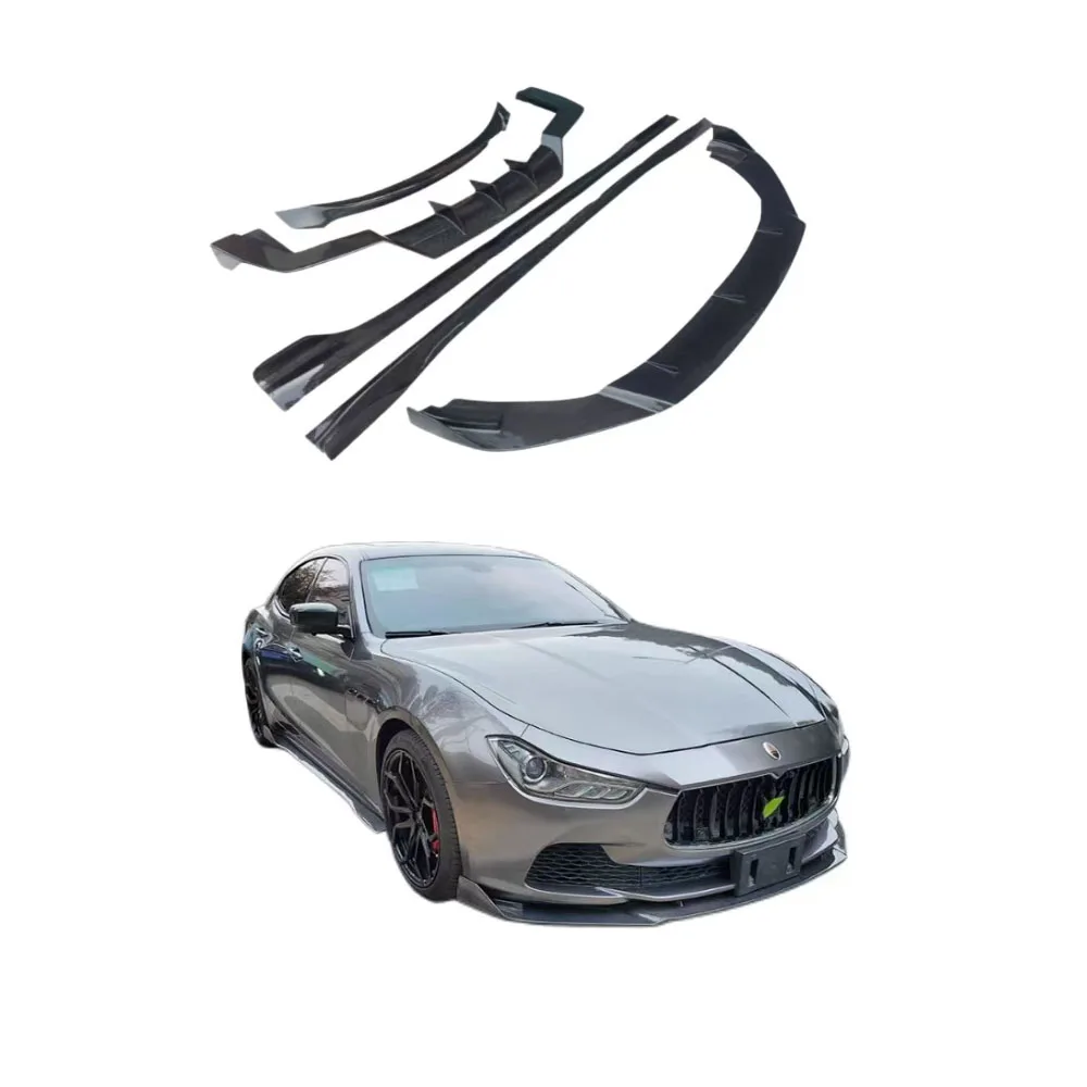 

YICKU Hight Quality Body Kit for Maserati Ghibli Upgrade Carbon Fiber Auto Parts Front Lip Side Skirts Rear Diffuser Spoiler