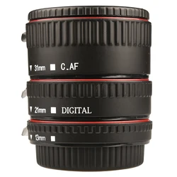 3-Piece Macro Extension Tube Set Auto Focus Rings and Lens of 35mm SLR for Canon EF and EF-S Lenses