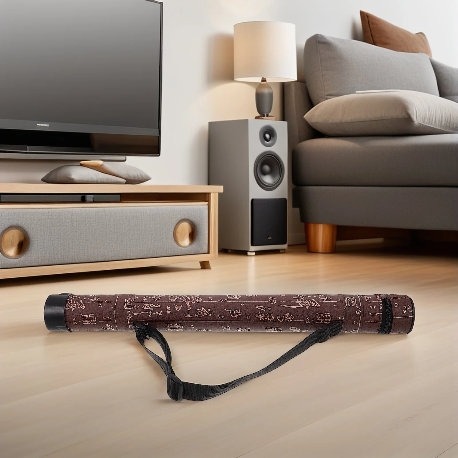 G caixa de flauta de bambu alça portátil dizi gravador piccolo saco diâmetro 4.2cm comprimento 48cm à prova dwaterproof água músico profissional