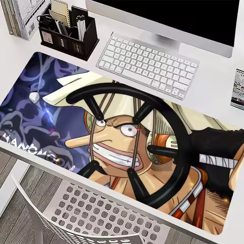 Mouse Pad PC Accessories Keyboard Pad Office Desk Mat Anti Slip Mousepad Rubber Tablet Pad Gaming One Piece Usopp Extended Pad
