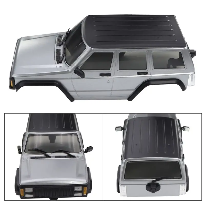 BEDW-155Mm Wheelbase Hardtop Cherokee Body For 1/18 RC Crawler TRX4M Bronco Defender Chassis White(Unpainted)