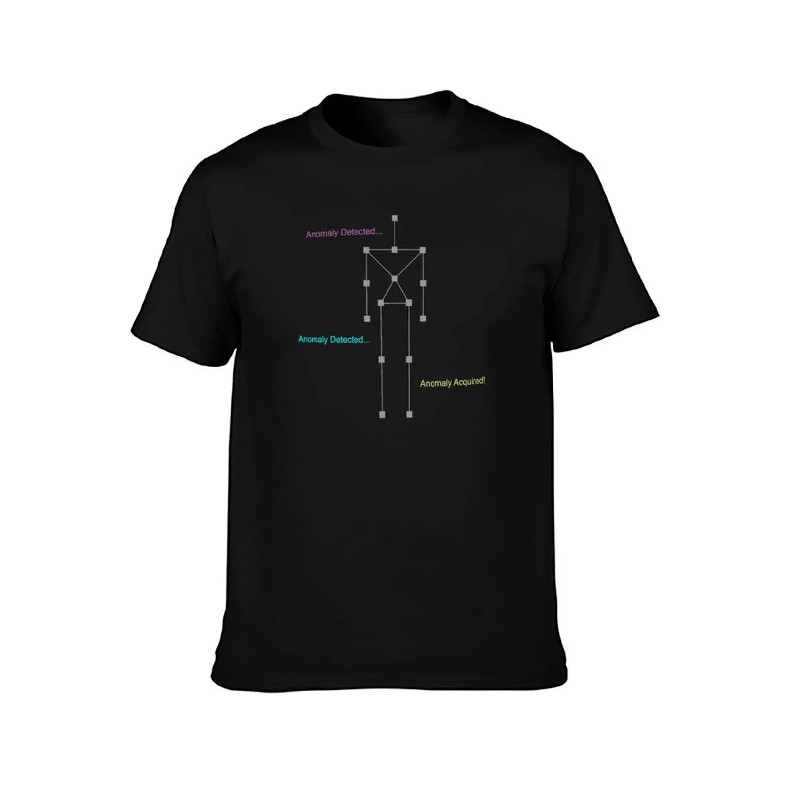 Anomaly Detected - GRAY T-Shirt Summer Casual Cotton Tee Oversized Streetwear Tops Vintage Graphic Print Unisex Men Women