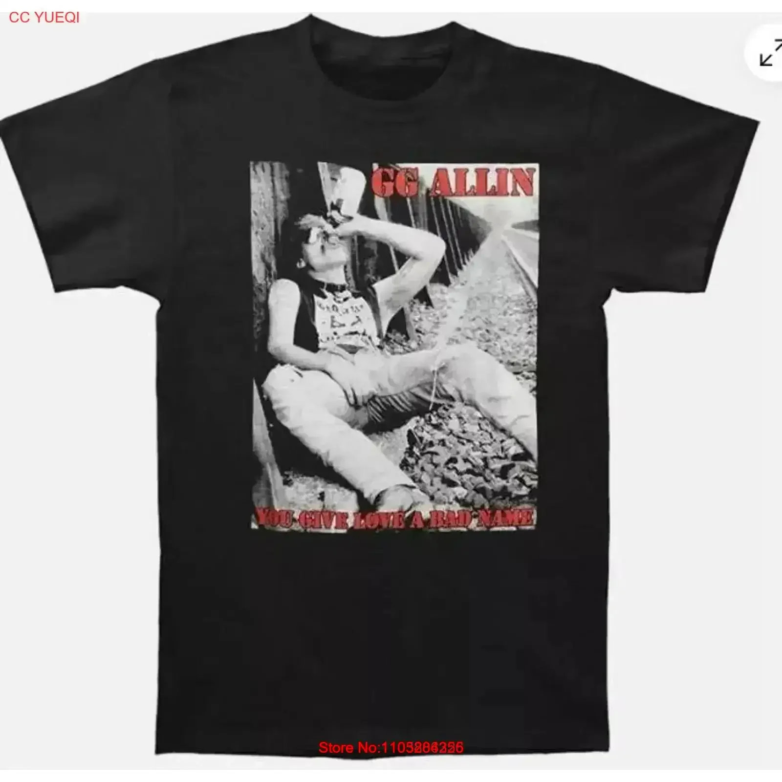 GG Allin You Give Love A Bad T Shirt cotton mother day best vintage Washed Breathable streetwear Comfortable Stretched vintage