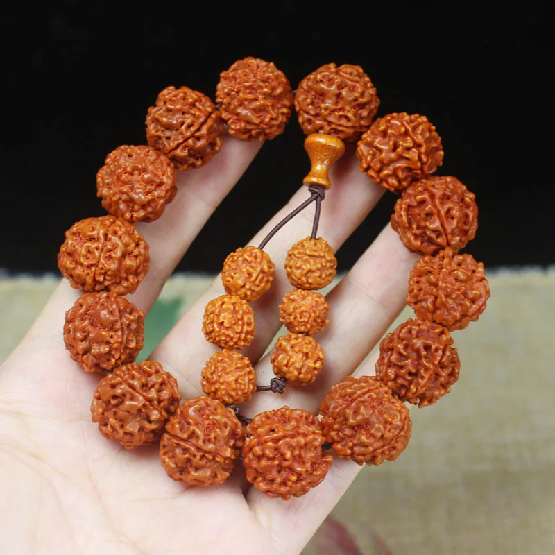 Five Faces Rudraksha Rosary Bracelet Nepal Jingang Pipal Tree Seed Beads Bracelet Wholesale