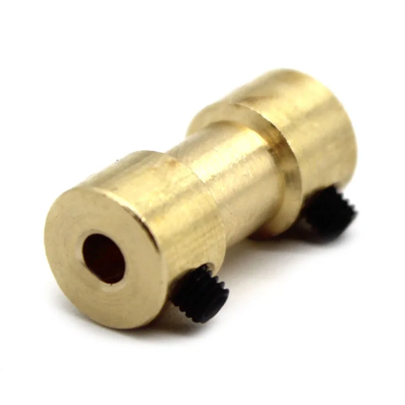 Brass Rigid Motor Shaft Coupling Coupler Motor Transmission Joint Connector Sleeve Adapter 2mm 2.3mm 3mm 3.17mm 4mm 5mm 6mm