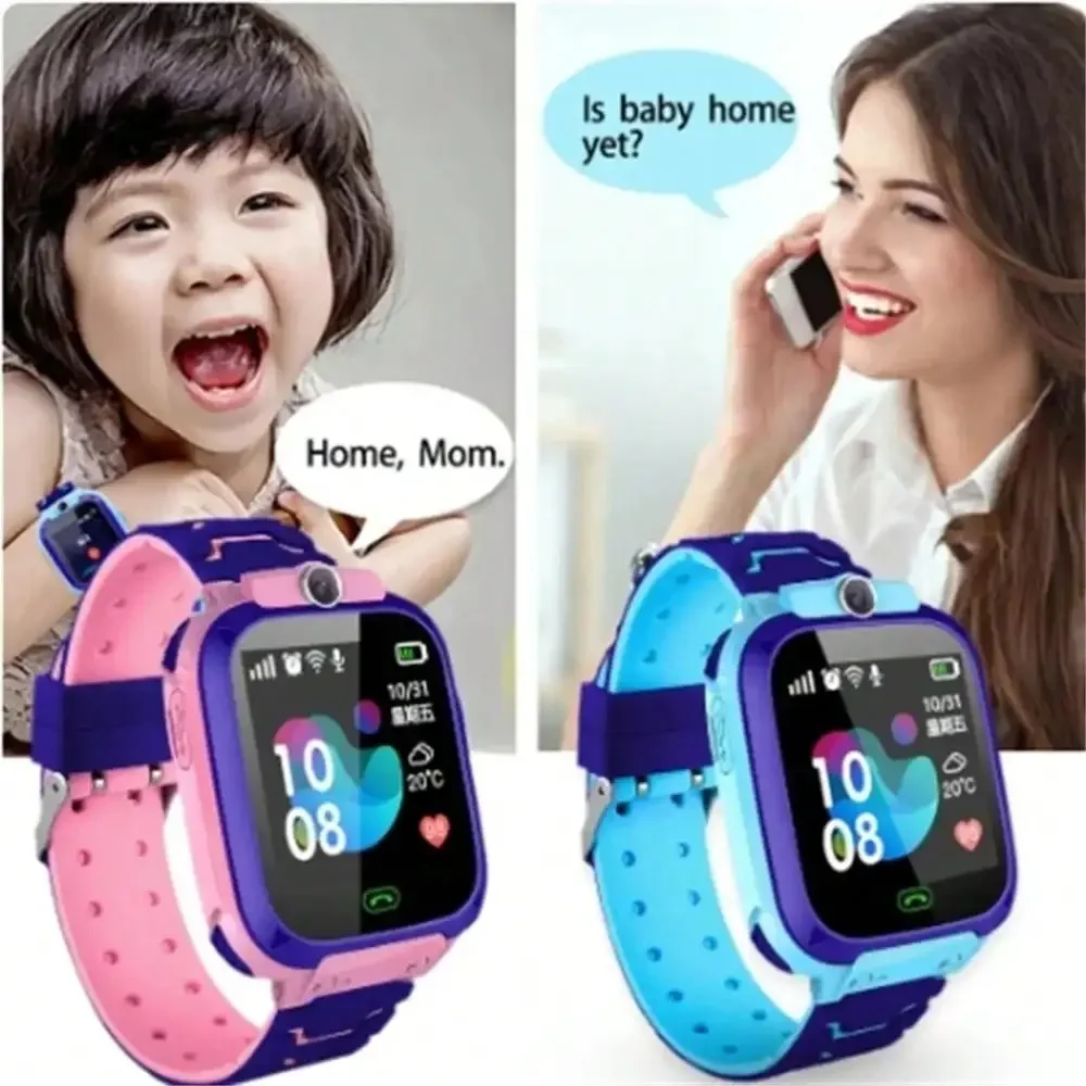 Q12 Kids Smart Phone Watch SOS Call Back LBS Location With Math Game 12 Languages Voice Chat Children Smartwatch Boys Girl Clock